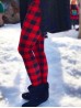 Buffalo Plaid Print Stretchy Legging